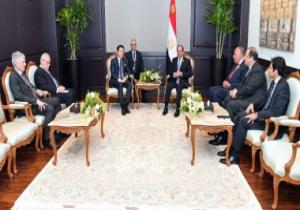 لقاءات الرئيس السيسي على هامش القمة العربية الأوروبية