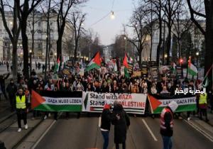 تظاهرة حاشدة في واشنطن تنديدا بالعدوان المتواصل على قطاع غزة