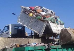 نقل  ٣٤٢٠ طن قمامة ومخلفات خلال حملات نظافة مكبرة بالبحيرة