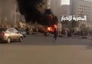 السيطرة على حريق مخلفات فى ميدان التحرير