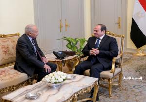 الرئيس السيسي يبحث تطورات الأوضاع في غزة مع الأمين العام لجامعة الدول العربية
