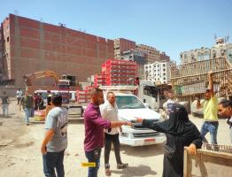 رفع إشغالات شوارع الهرم في حملة إشغالات على الباعة الجائلين