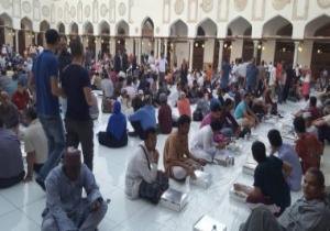 إفطار جماعى بالجامع الأزهر احتفالا بالذكرى الـ1078 لتأسيسه