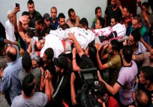 الصحة الفلسطينية تعلن استشهاد طفل وإصابة 210 آخرين برصاص جيش الاحتلال
