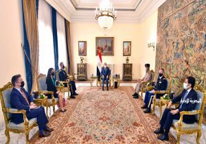الرئيس السيسي يؤكد أهمية التعاون العسكري بين مصر والولايات المتحدة لصون السلم والأمن بمنطقة الشرق الأوسط