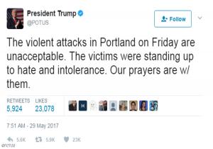 ترامب يدين قتل أميركيين دفاعا عن مسلمة