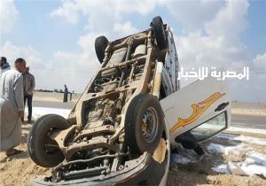 مصرع وإصابة 13 شخصا في حادث علي الطريق الساحلي بكفر الشيخ