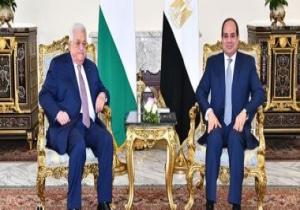 الرئيس السيسى يستعرض مع نظيره الفلسطينى وملك الأردن كيفية إحياء عملية السلام