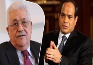 الرئيس الفلسطينى محمود عباس أبو مازن يغادر القاهرة بعد لقاء السيسي