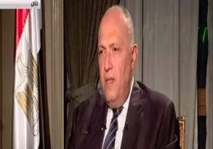 سامح شكرى: إرسال قوات مصرية لليمن غير مطروح.. وأزمة قطر على ما هى عليه
