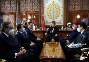 رئيس الحكومة الإسبانية "بيدرو سانشيز" في ضيافة العاهل المغربي الملك محمد السادس.