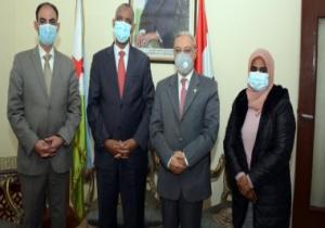 سفير جيبوتى بالقاهرة يستقبل رئيس جامعة طنطا