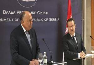 شكرى: بترفيع مستوى اللجنة المشتركة بين مصر وصربيا يدشن صفحة جديدة فى العلاقات ‎