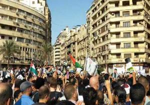 الآلاف في ميدان التحرير دعمًا لفلسطين ورفضًا للتهجير من غزة إلى سيناء| فيديو