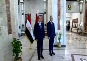 مراسم استقبال للرئيس السيسي فى مقر رئاسة الوزراء العراقية