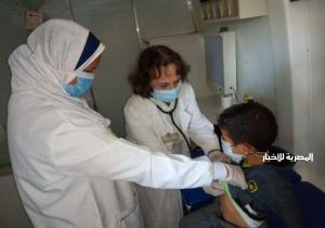 توقيع الكشف على ١٥٥٦ مريض خلال قافله طبيه بقرية كوم ابو اسماعيل بمركز ابو حمص