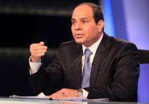 السيسى "فداحة وبشاعة العمل الإرهابي بحق المواطنين المصريين الأبرياء أوجبت التدخل عسكريا".