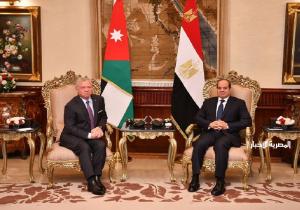 متحدث الرئاسة ينشر صور استقبال الرئيس السيسي للعاهل الأردني