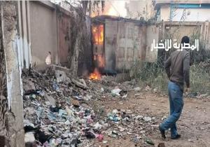 إخماد حريق نشب في محول بمركز المحلة الكبرى