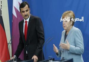 ميركل توجه رسالة شديدة اللهجة لأمير قطر في مؤتمر مشترك