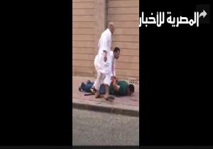 لحظة القبض على مصري بالكويت بعد قتله زوجته اللبنانية