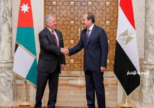 الرئيس السيسي والعاهل الأردني يؤكدان رفضهما التام لجميع محاولات تصفية القضية الفلسطينية أو تهجير الفلسطينيين