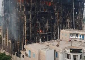 ارتفاع عدد المصابين في حريق مبنى مديرية أمن الإسماعيلية إلى 41 شخصًا