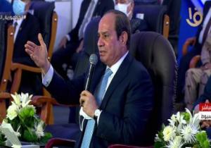 الرئيس السيسى: نسعى للاستفادة من كل نقطة مياه داخل مصر