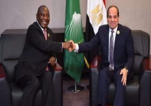 رئيس جنوب أفريقيا: مصر تقود دفة العمل الأفريقى بنجاح وفاعلية