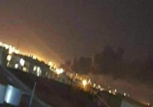 لحظة استهداف مطار أربيل الدولى فى العراق بطائرات مسيرة مفخخة