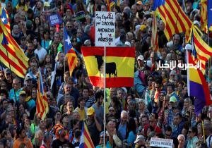 مظاهرة حاشدة في برشلونة تحت مسمى "الحرية"