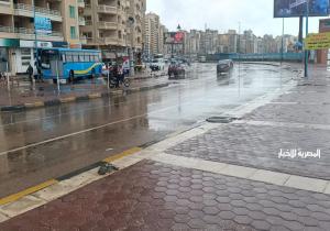 أمطار غزيرة تضرب الإسكندرية يصاحبها صقيع