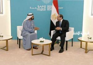 الرئيس السيسي يلتقي محمد بن راشد ويؤكد أن تقدم وازدهار دبي يمثل تجربة تنموية ملهمة