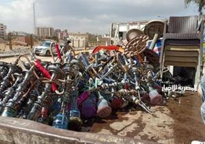 غلق 4 مقاهٍ ومصادرة 20 شيشة في مركز قطور