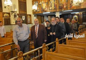 حسام الدين محافظ الدقهلية ..يزور كنيسة العذراء "مريم "فى منطقة توريل بالمنصورة