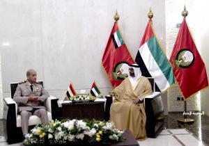 وزير الدفاع يعود إلى أرض الوطن عقب زيارته الرسمية إلى الإمارات لبحث تعزيز التعاون العسكري | صور