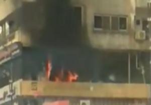 النيابة تعاين حريق شقة سكنية بمدينة الرحاب