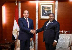 الرئيس السيسي يعرب لنظيره الموزمبيقي اعتزازه لكونه أول رئيس مصري يزور مابوتو