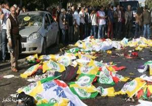 86 قتيلا و 186مصابا في تفجيرين استهدفا تجمعا للسلام في انقرة