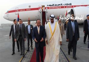 الرئيس عبد الفتاح السيسى يستقبل ولي عهد أبوظبي في القاهرة