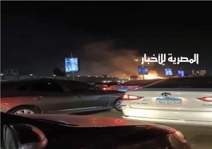 محافظة القاهرة تكشف تفاصيل حريق هائل بجانب كوبري الماظة