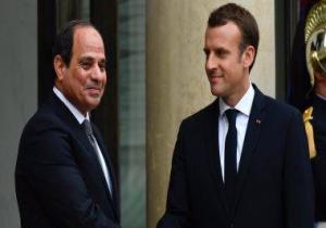 ماكرون للرئيس السيسى: نشيد بجهود مصر فى مكافحة الإرهاب