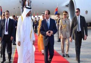 الرئيس السيسي ومحمد بن زايد يؤكدان ضرورة وقف تمويل الجماعات الإرهابية