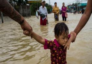 ارتفاع عدد ضحايا الفيضانات والانهيارات الأرضية فى ميانمار إلى 52 قتيلا
