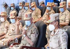 رئيس الأركان يشهد إحدى مراحل المشروع التكتيكي بجنود الجيش الثالث الميداني