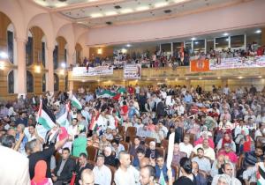 وقفة احتجاجية لعمال مصر تضامنا مع الشعب الفلسطيني |صور