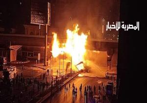 السيطرة على حريق أسفل كوبري أحمد فخري في مدينة نصر