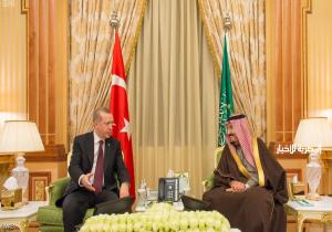 العاهل السعودي يلتقي أردوغان