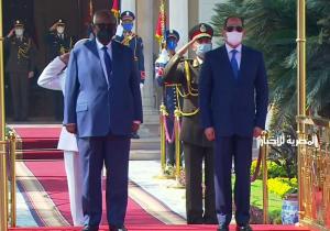 بدء المباحثات بين الرئيس السيسي ونظيره الجيبوتي بقصر الاتحادية