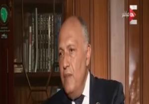 سامح شكرى: دور تركيا فى ليبيا مقلق.. ولدينا القدرة على الدفاع عن مصالحنا